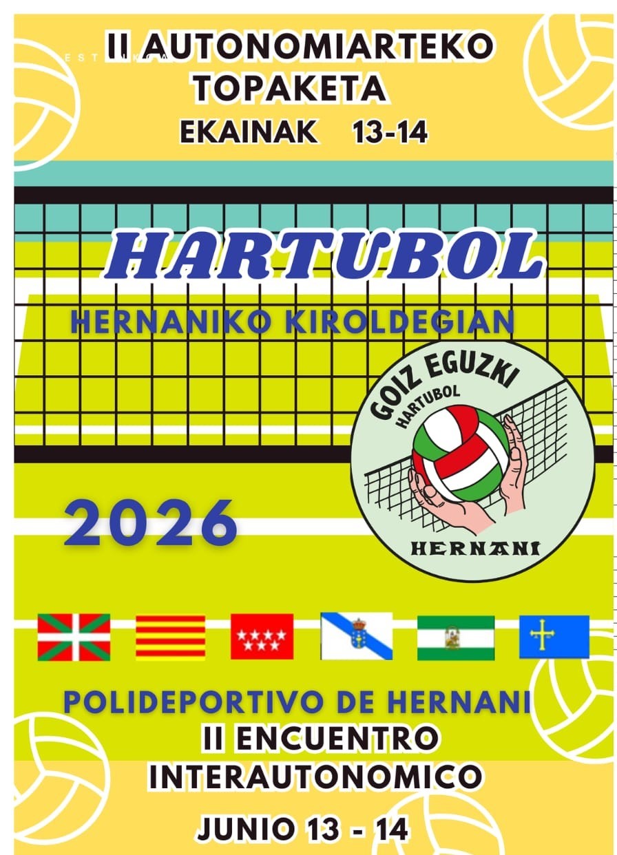 II Encuentro Inter-Autonómico en Hernani 13 y 14 de junio de 2026.