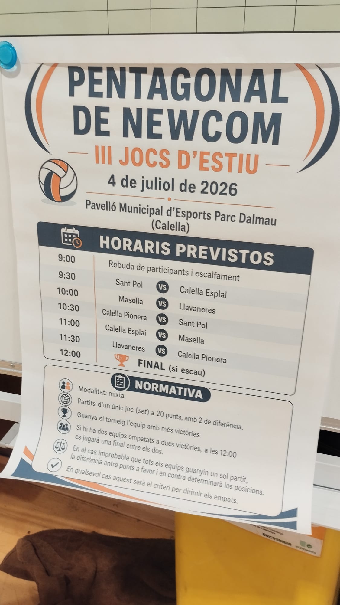 Pentagonal de Newcom - Jocs d'estiu